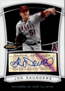 2010 Finest Finest Moments Autographs #JS Joe Saunders Auto (ref 11260) - Picture 1 of 2