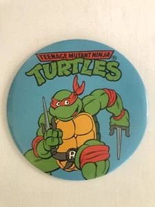 Vintage ‘90s Teenage Mutant Ninja Turtles Large Pin Original Button - Picture 1 of 5