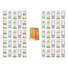 50x Easter Goodie Treat Bags Clear Easter Candy Bags for Birthday Valentines