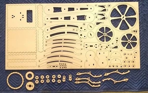 Lámpara de escritorio Steampunk KIT CNC piezas de corte láser (MDF) Era Industrial arte proyecto HAZLO TÚ MISMO - Imagen 1 de 5