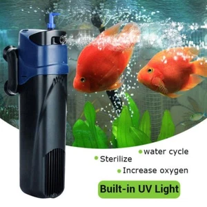 Sterilizzatore UV 5 W acquario sommergibile pompa ossigeno acquario acquario acquario acquario serbatoio filtro muto 500 L/H - Foto 1 di 8
