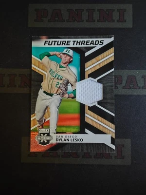 2022 Panini Elite Extra Edition Baseball Future Threads RC Dylan Lesko - Image 1 of 2