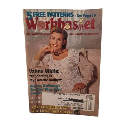The Workbasket Magazine, 1994 May Vanna White, Little Pig Projects (MH107) - Image 1 of 4