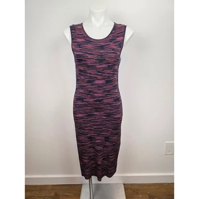 Missoni Vintage Knit Dress Italian Made Abstract Pattern Sleeveless Sheath 12 - Image 1 of 4