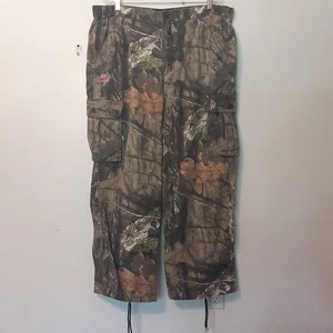 Mossy Oak Cargo Hunting Pants Womens 2XL Green Break Up Country Camo - Picture 1 of 12