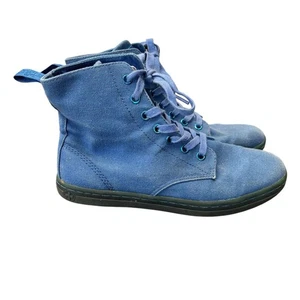 Botas Dr. Martens Hackney Unisex Adultos Azul Lona Talla 8 Con Cordones Informales - Imagen 1 de 8
