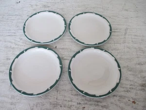 4 Vintage Syracuse China 6 1/2" Dessert Plates Wintergreen Wave Crest MINT COND. - Picture 1 of 4