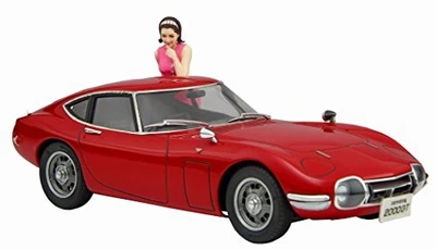 Hasegawa 1/24 Toyota 2000GT with 1960s Girls Figure Plastic Model SP366 - Image 1 of 4