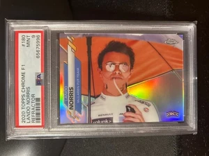 2020 Topps Chrome F1 Lando Norris McLaren PSA 9 Rookie Refractor #180 M - Picture 1 of 1