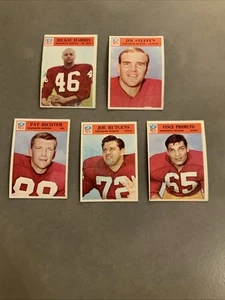 1966 Washington Redskins Philadelphia Football Cards NFL - Picture 1 of 12