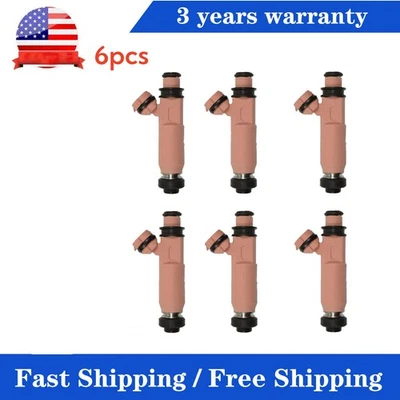 Juego 6X Inyectores de Combustible 232090A020 Para Lexus RX400H 2006-08 Toyota Camry 2002-2006 Foto 1 de 4