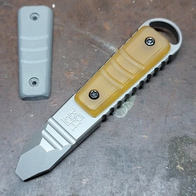 Koch Tools Kursor Prybar Cuentas de Titanio Pulido con Escala Ultem y Escala Gris G10 Foto 1 de 4