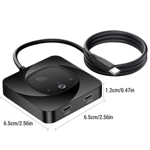 Bidirectional Switcher USB C Switcher 2 Computers USB C KVM Switch 8K60Hz SLK - Photo 1/9
