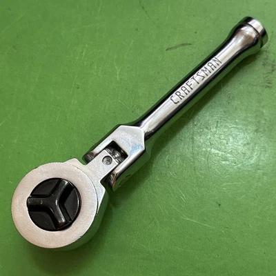 De colección Craftsman 3/8 Drive Stubby Flex Head Pulgar Rueda Tri-Wing Trinquete 9_4378 Foto 1 de 4