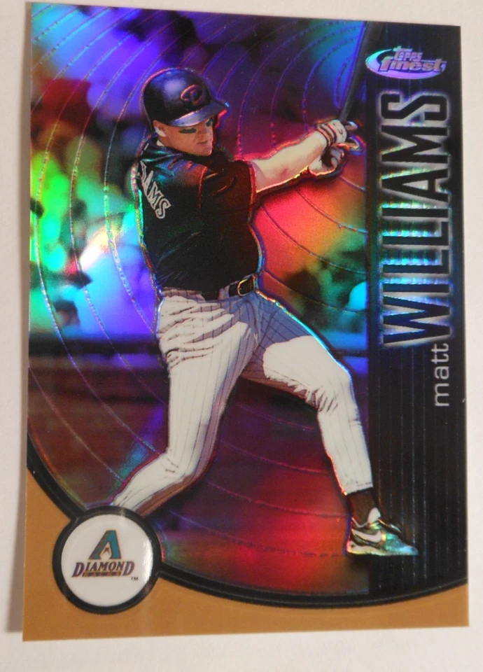 2001 Finest Refractors #76 Matt Williams Arizona Diamondbacks #468/499 - Image 1 of 4