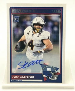 PACK FRESH 2025 Panini Score Cam Skattebo Rookies RC Auto Signatures Rookie #1 - Picture 1 of 2