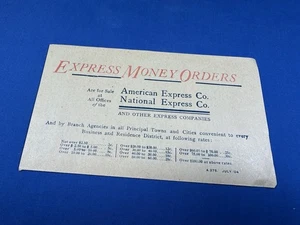 1904 American Express Co. & National Express Co. Leaflet ~ Prices, Info ~ WHY? - Picture 1 of 6