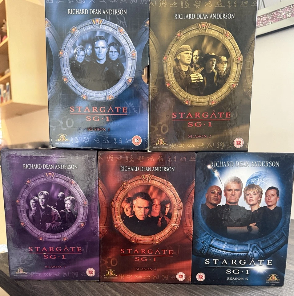 Stargate SG-1 Seasons 1–4 & 6 DVD Lot • Original MGM Gate Boxes • Complete - Image 1 of 3