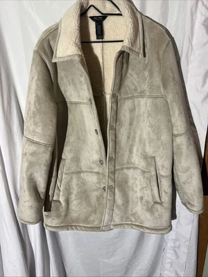 CHAQUETA ABRIGO GAMUZA ABOTONADA POLAR HOMBRE L AXCESS CLAIBORNE Foto 1 de 4