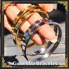 Ganesha Bracelet Stainless Steel Coated 18 K Gold Silver Rose Fortunate Success