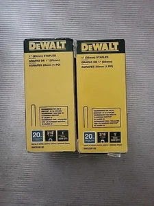 DeWalt 1” X 20Gg 3/16” Crown Hardwood Flooring 10,000 Staples (LOT OF 2) - Picture 1 of 3