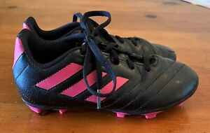Adidas Goletto Black Pink Soccer Cleats Youth Kids US  Sz 1