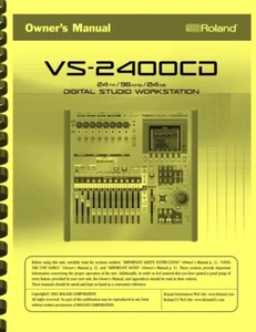 Roland VS-2400CD Digital Studio Workstation OWNER'S MANUAL - Picture 1 of 2