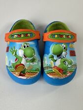 Crocs Fun Lab Super Mario Nintendo Yoshi Clog Childrens Size 8c Blue