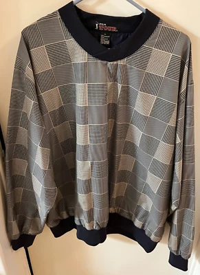 PGA Tour Pullover Azul y Blanco Poliéster Chaqueta Suéter con Bolsillos Talla XL Foto 1 de 3