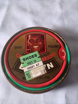 Muhammad Ali's Champion Brand Brown Shoe Polish Vintage 1980s Rare Collectable - Image 1 of 4