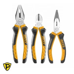 Set 3 Pinze Tronchese Pinza Penza becco Full metal impugnatura ergonomica INGCO - Imagen 1 de 10
