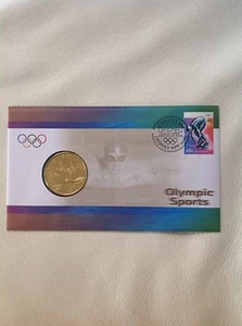 2000 - Australia - Olympic Sports (Swimming) - Stamp and Coin Cover PNC - Picture 1 of 2