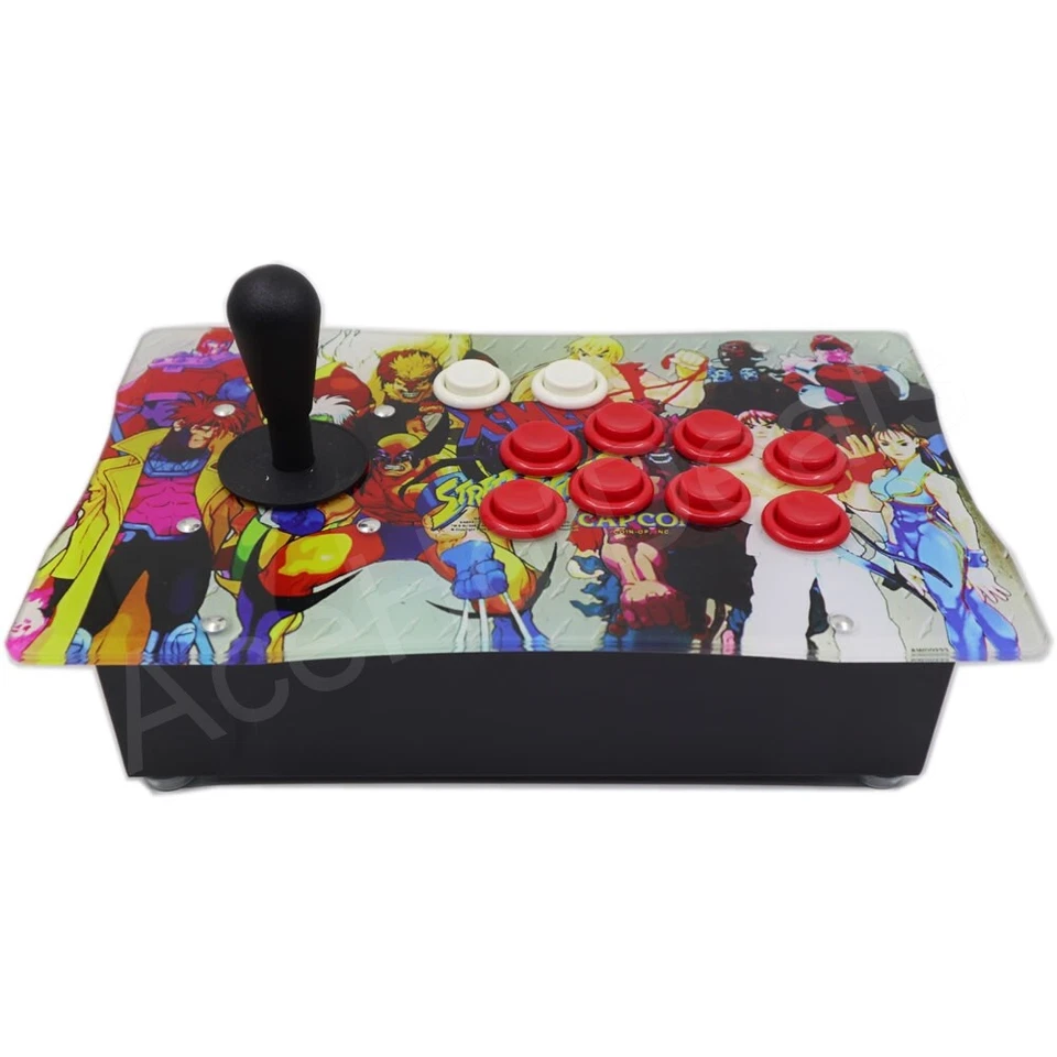 RAC-J500H Happ Arcade Fight Stick Joystick Metal Case Artwork Panel For PS2 - Image 1 of 4