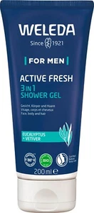 Weleda For Men Active Fresh - Gel Douche 3en1 - BIO 200ml - Picture 1 of 1