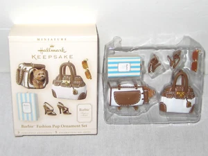 HALLMARK Keepsake Barbie Fashion Pup Ornament Set of 5 New in Box - Picture 1 of 4