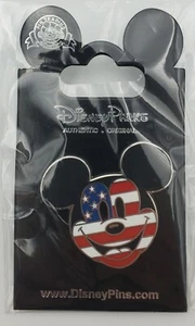 PIN CABEZA BANDERA PATRIÓTICA DISNEY MICKEY MOUSE NUEVO Envío Gratuito - Imagen 1 de 1