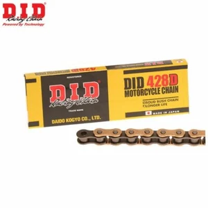 DID 428D x 134 Yamaha YZ85 Kawasaki KX85 Heavy Duty Chain Gold & Black  - Picture 1 of 1