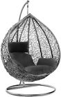 Garden egg chair hanging, adult size with cushion and stand