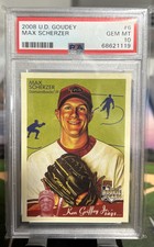 2008 Upper Deck Goudey #6 Max Scherzer PSA 10 GEM MINT