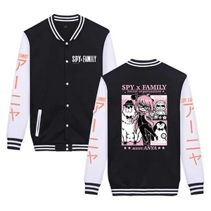 SPYxFAMILY ANYA Anime Manga Sweatshirt Jacke Jacket Letterman Coat Polyester - Picture 1 of 3