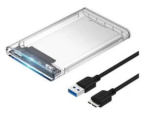 Sabrent 2.5Inch SATA to USB 3.0 Tool-Free clear External Hard Drive Enclosure-AU - Picture 1 of 3