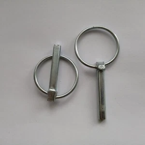 2 Stück Klappsplinte ca. 7 X 47 mm aus Stahl verzinkt - Ring ca 40 mm - Bild 1 von 5