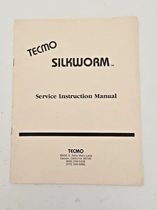 MANUAL DE INSTRUCCIONES DE SERVICIO DE VIDEOJUEGO TECMO SILKWORM - Imagen 1 de 3