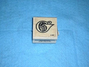 LETRA GRÁFICA ""G"" -- STOCK 1977 -- NUEVO BLOQUE DE GOMA SOBRE MADERA--1 3/4 PULGADAS - Imagen 1 de 4