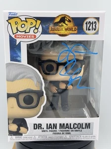 FIRMADO Funko Pop Jurassic World Dominion Dr. Ian Malcolm #1213 certificado de autenticidad autenticado - Imagen 1 de 7