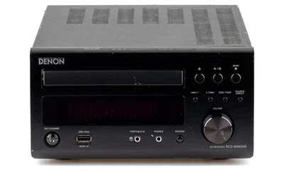 Denon RCD-M38DAB Ricevitore CD Nero + FB / Revisionato 1 Anno Garanzia [2] - Immagine 1 di 4
