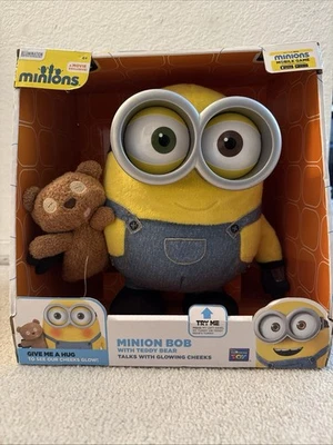 Oso de peluche con mejillas brillantes Despicable Me Talking Minion Bob - Funciona Foto 1 de 4