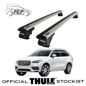 Thule WingBar Evo Silver Roof Bar Set to suit Volvo XC90 Mk2 15-25 Open Rail - Picture 1 of 3