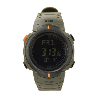 Reloj Pulsera M-Tac con Brújula Hombre Táctico Impermeable Verde Militar Foto 1 de 4