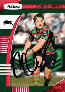 Signed 2022 South Sydney Rabbitohs NRL TLA Traders Card - Cameron Murray - Bild 1 von 3